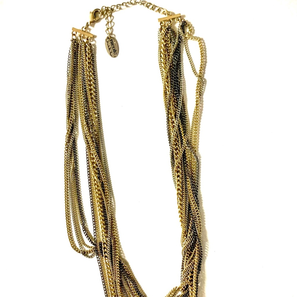 Gold and silver necklace